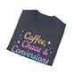 Coffee, Chaos & Conversions Unisex T-Shirt