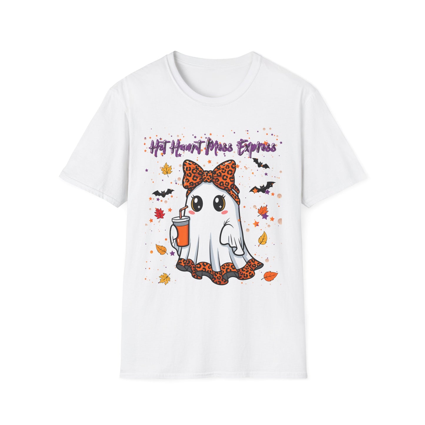 Cute Ghost Halloween T-Shirt, Fall T-Shirt, Spooky Season Apparel, Unisex Graphic Tee, Halloween Costume Top, Pumpkin Spice Vibes