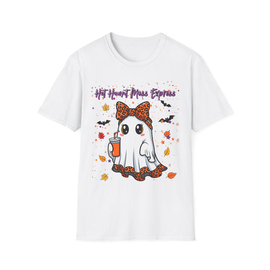 Cute Ghost Halloween T-Shirt, Fall T-Shirt, Spooky Season Apparel, Unisex Graphic Tee, Halloween Costume Top, Pumpkin Spice Vibes