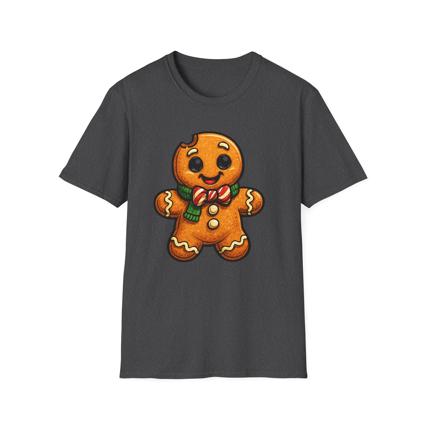 Cute Gingerbread Cookie T-Shirt, Holiday Shirt, Christmas Gift, Unisex Tee, Festive Apparel, Cozy Wear, Winter Fashion