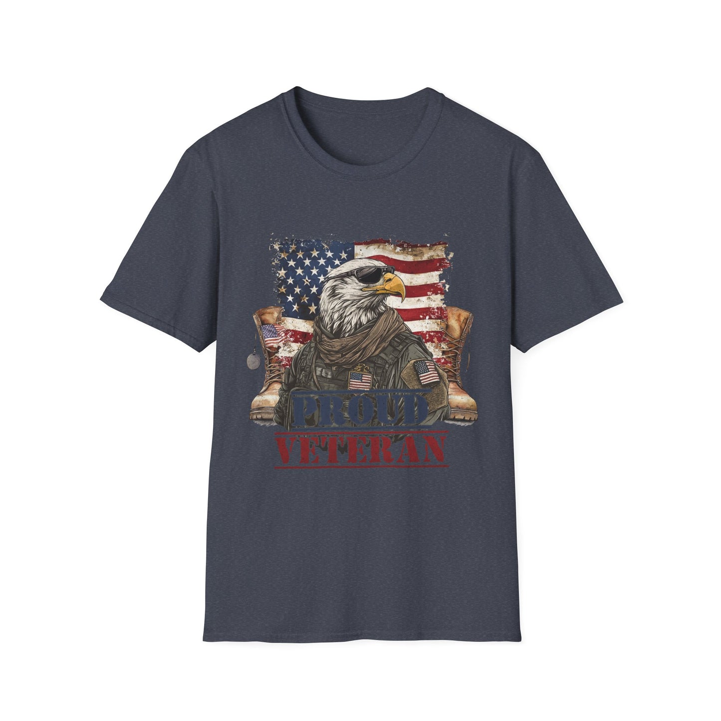 Proud Veteran Unisex T-Shirt | Patriotic Tee for Veterans, Comfortable Casual Wear, Military Appreciation Gift, Independence Day Apparel