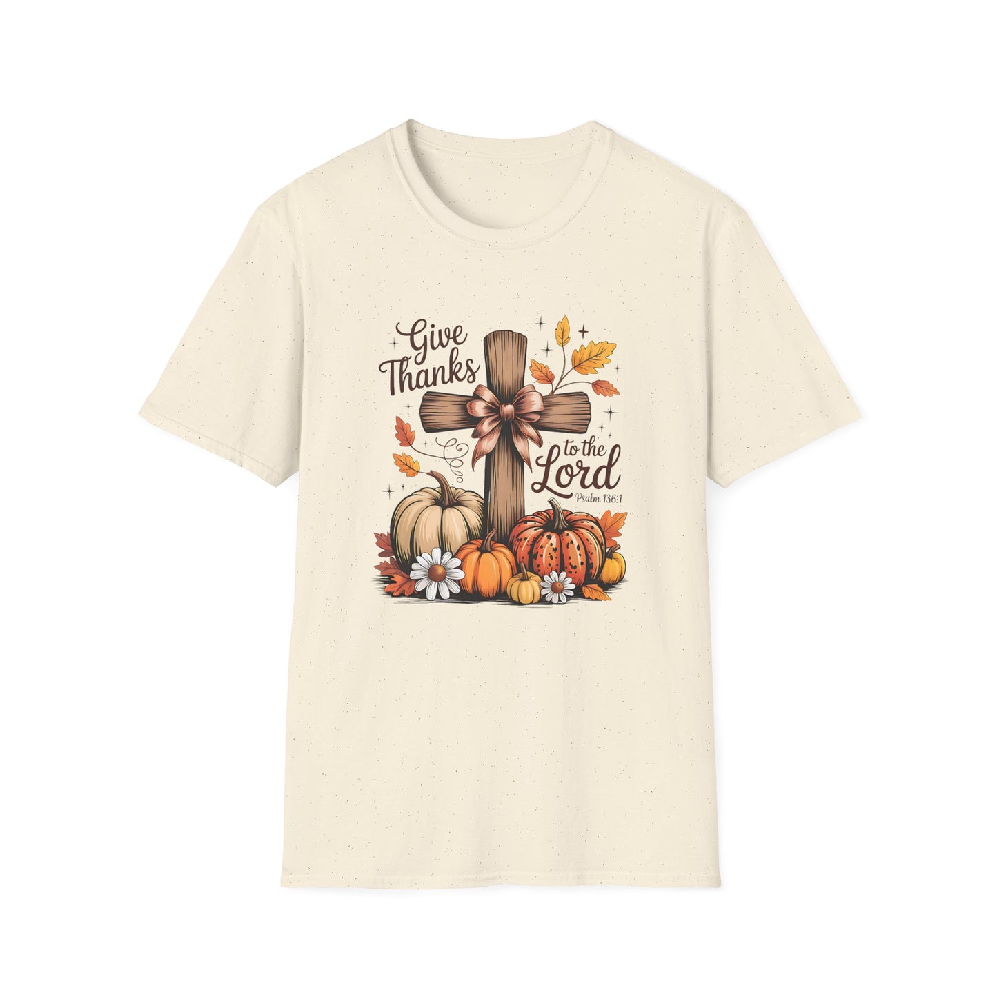 Thanksgiving Faith T-Shirt, Unisex Cozy Tee, Religious Harvest Apparel, Seasonal Gift, Fall Celebration Wear