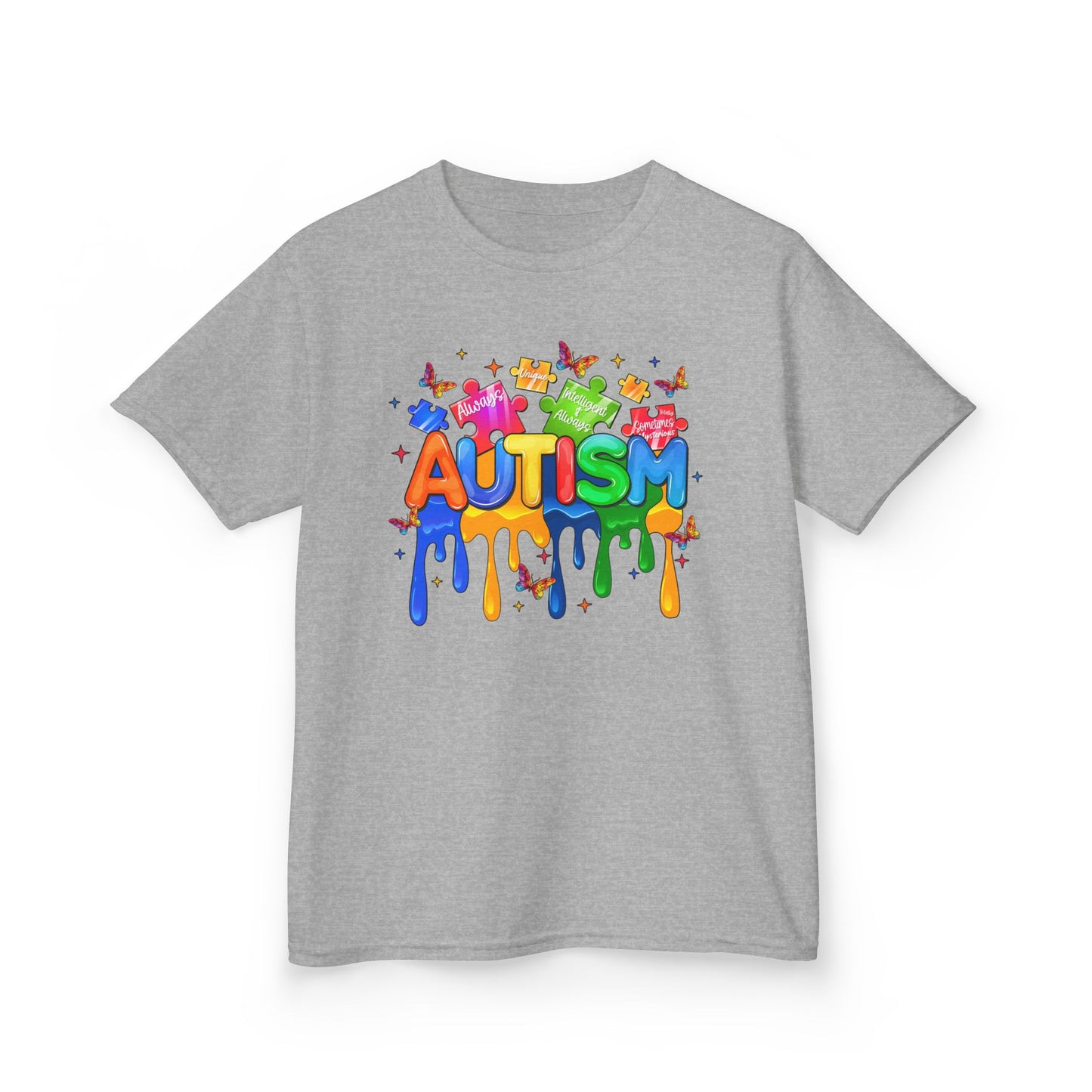 Colorful Autism Awareness Kids Tee, Autism Support T-Shirt, Kids Educational Apparel, Fun Children's Gifts, Family Awareness Shirt