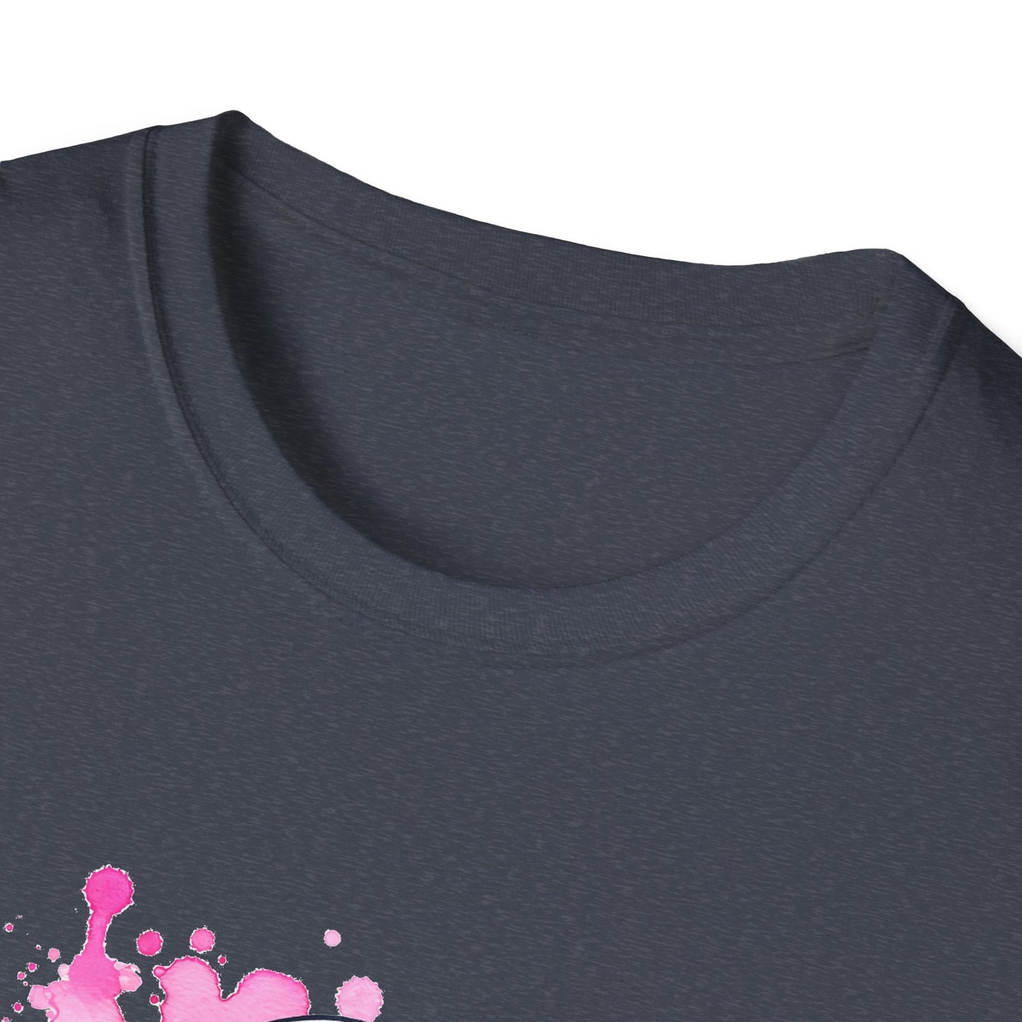 Cute Ghost Breast Cancer Awareness T-Shirt for October, Halloween Tee, Unisex Softstyle Shirt, Fall Fashion, Spooky Season