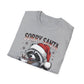 Sorry Santa I've Been Feral T-Shirt — Funny Raccoon Christmas Tee