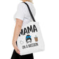 Mama On A Mission Tote Bag – Cute Coffee Mom Graphic Tote