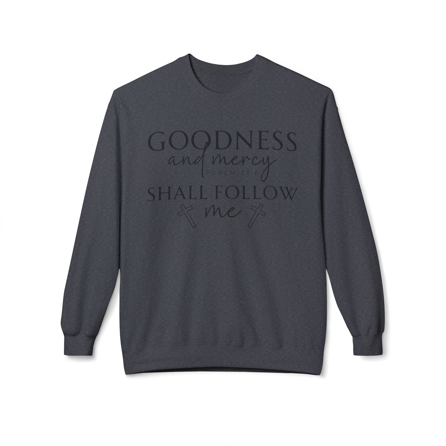 Inspirational Scripture Sweatshirt, Cozy Christian Crewneck, Bible Verse Apparel, Faith-Based Gift, Unisex Fleece Top