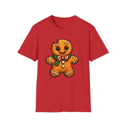 Cute Gingerbread Cookie T-Shirt, Holiday Shirt, Christmas Gift, Unisex Tee, Festive Apparel, Cozy Wear, Winter Fashion
