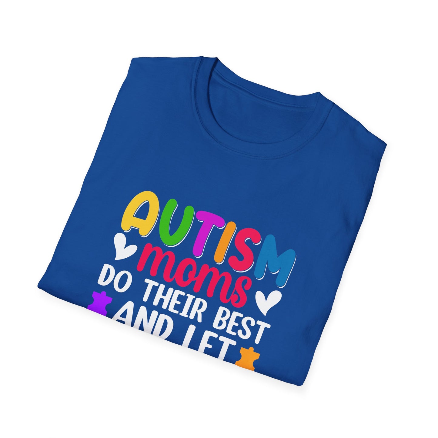 Autism Moms Softstyle T-Shirt, Unisex Tee for Mothers, Perfect for Autism Awareness Month, Gifts for Moms, Inspirational Apparel