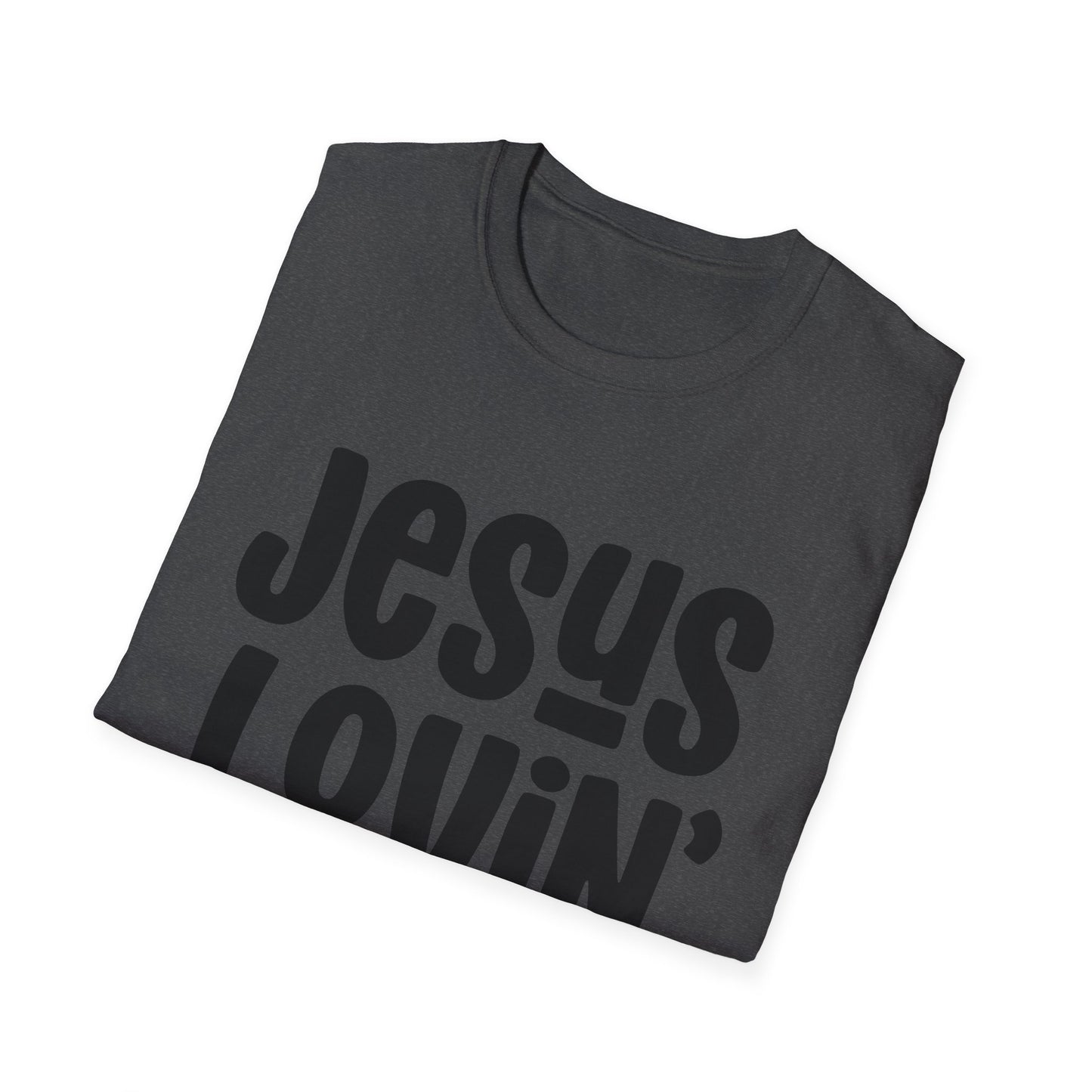 Jesus Lovin' Mama Unisex Softstyle T-Shirt | Mother's Day Gift, Christian Tee, Casual Wear, Faith-Based Fashion, Family Reunion Shirt