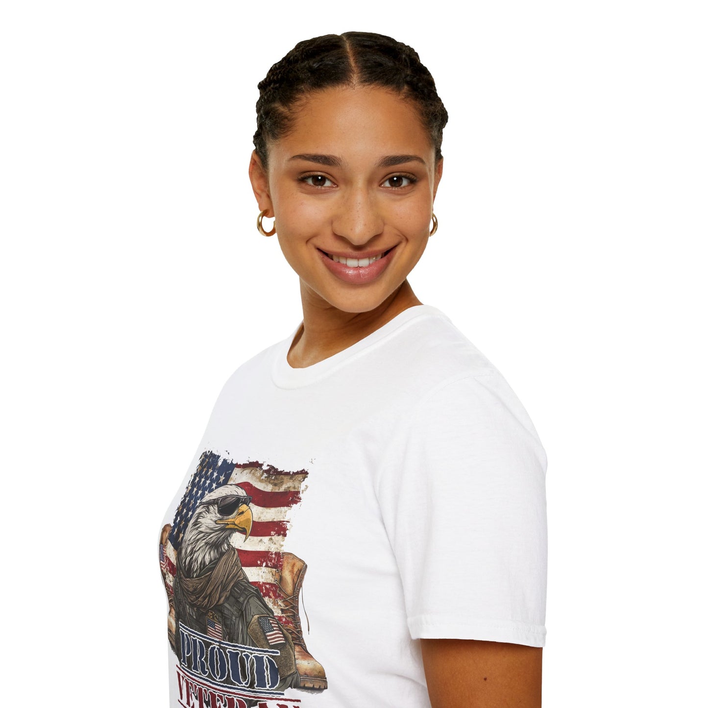 Proud Veteran Unisex T-Shirt | Patriotic Tee for Veterans, Comfortable Casual Wear, Military Appreciation Gift, Independence Day Apparel