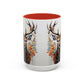 Deer Floral Accent Coffee Mug — Autumn Stag 11/15oz