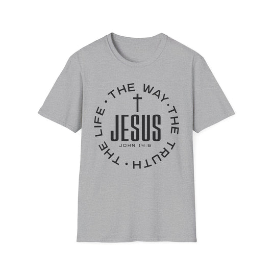 Jesus John 14:6 T-Shirt — The Way, The Truth, The Life Christian Tee