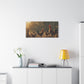 Rooster Farmhouse Canvas Print – Rustic Morning Barnyard Wall Art