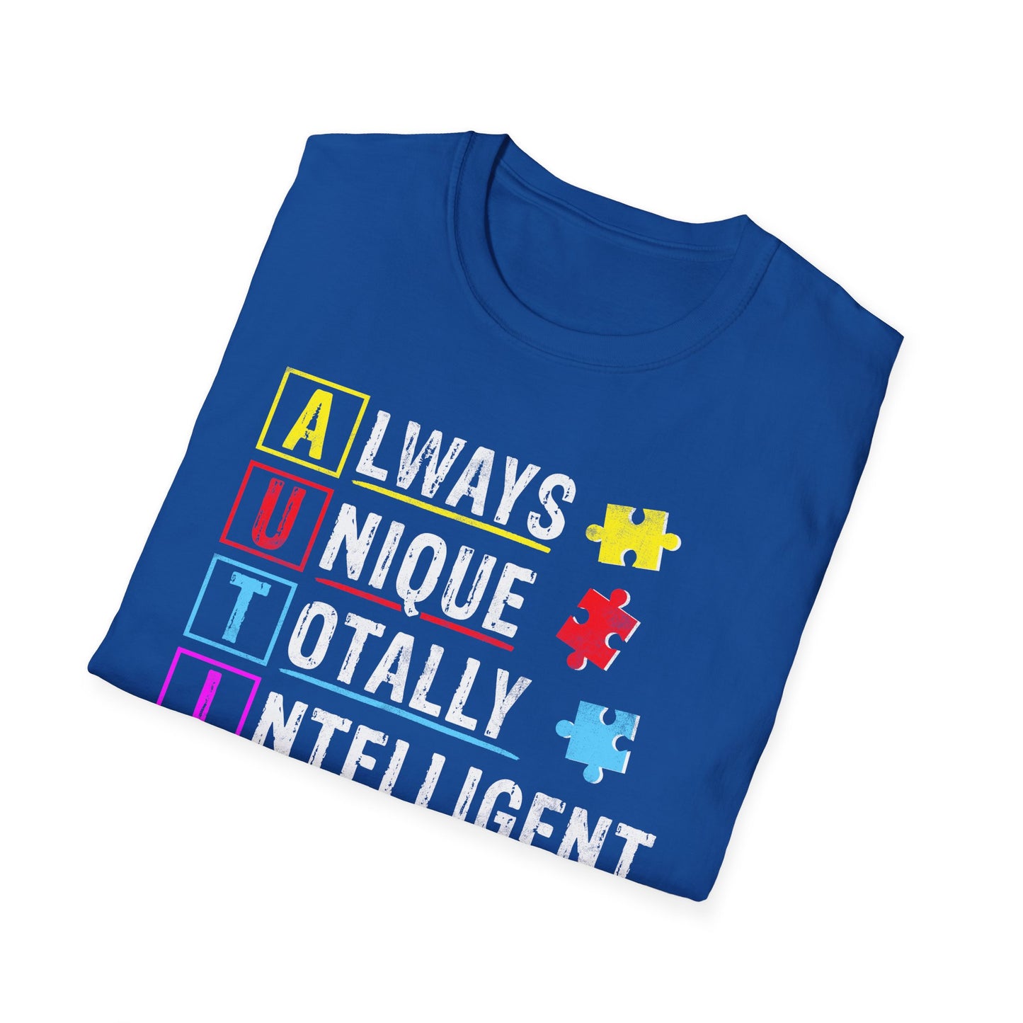 Unisex Autism Awareness T-Shirt, Softstyle Tee, Unique Gift for Awareness Events, Casual Wear, Comfortable Daily Shirt