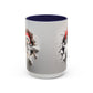 Santa Snowman Breaking Wall Coffee Mug