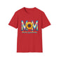 Colorful Mom Sunflower T-Shirt - Perfect Gift for Mother's Day, Birthday, Family Gatherings, Stylish Summer Wear