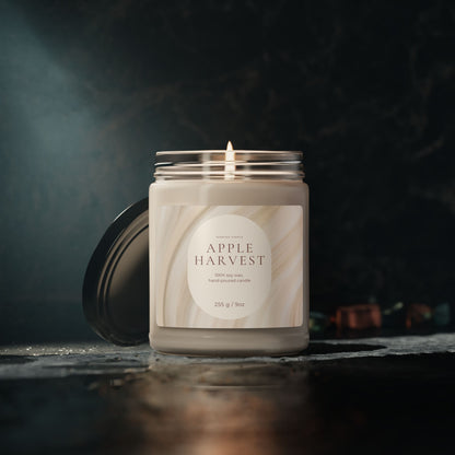 Apple Harvest Scented Soy Candle — 9oz Fall Fragrance Jar