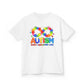 Colorful Autism Awareness Kids Tee, Bright Rainbow Tee, Support, Understand, Love, Gift for Autism Month, Kids Apparel