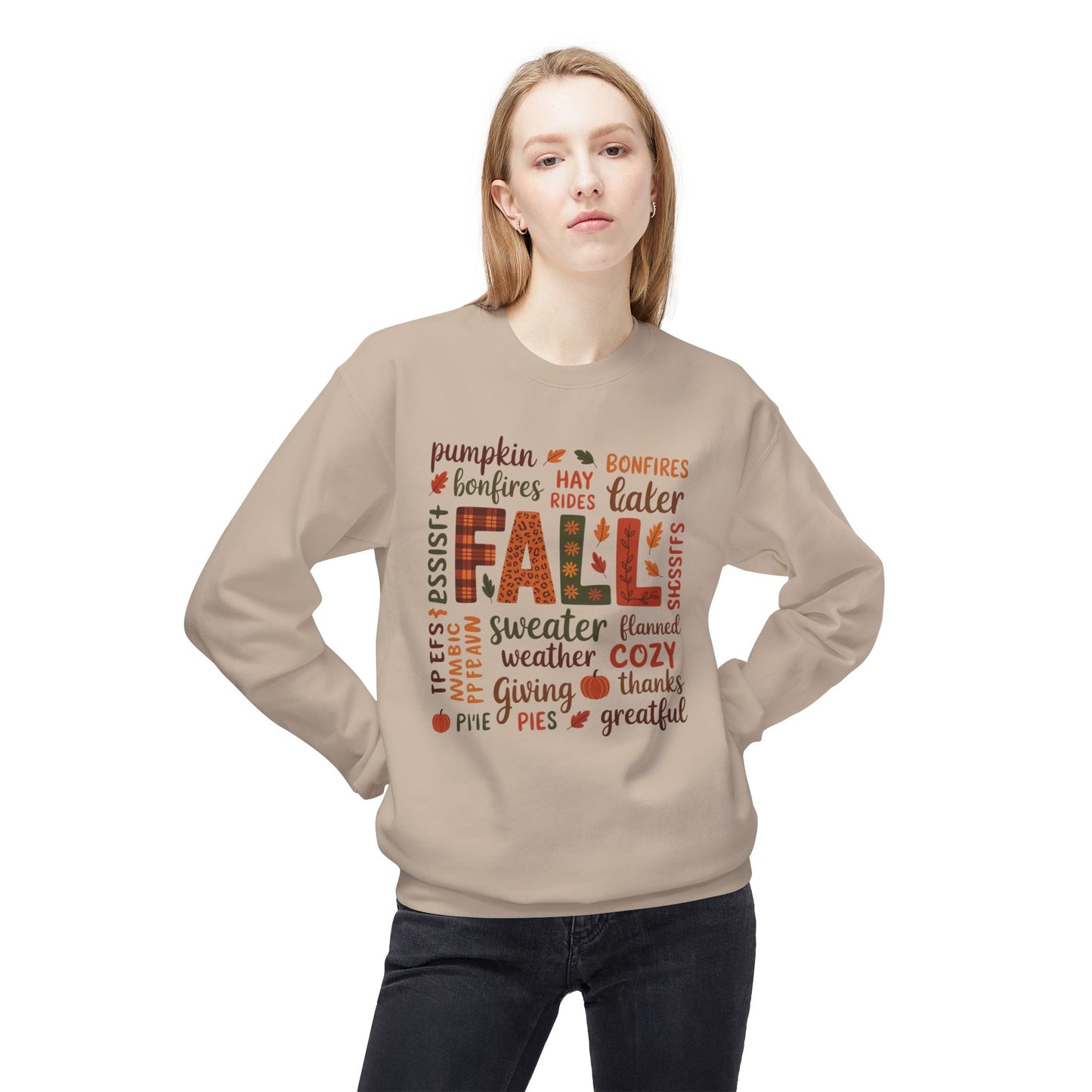 Cozy Fall Sweatshirt | Ideal for Thanksgiving, Autumn Vibes, Seasonal Relaxation, Harvest Celebrations, Festive Gatherings