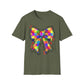 Colorful Bow Graphic Tee for All Celebrations, Unisex Graphic T-Shirt, Gift for Friends, Birthday Tee, Fun Party Shirt