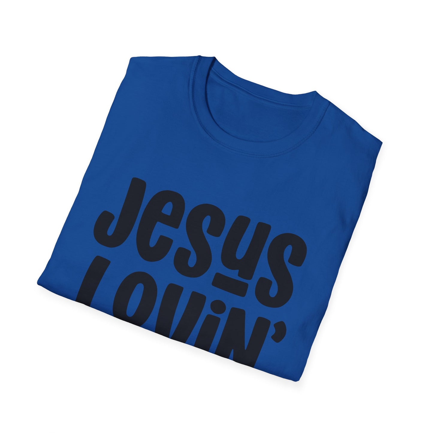 Jesus Lovin' Mama Unisex Softstyle T-Shirt | Mother's Day Gift, Christian Tee, Casual Wear, Faith-Based Fashion, Family Reunion Shirt