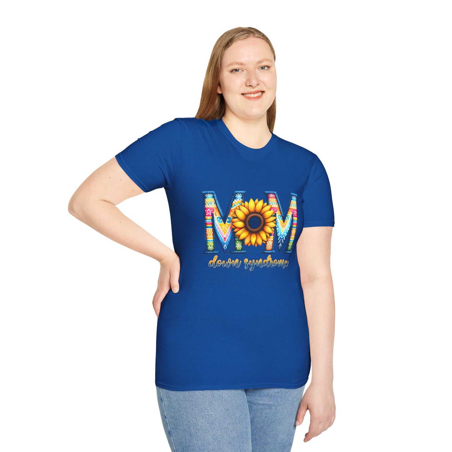 Colorful Mom Sunflower T-Shirt - Perfect Gift for Mother's Day, Birthday, Family Gatherings, Stylish Summer Wear
