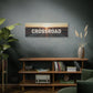 Crossroad Inspirational Canvas Wall Art — "God Meets You at the Crossroad" Matte Stretched Print