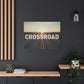 Crossroad Inspirational Canvas Print — “God Meets You at the Crossroad” Sunset Wall Art
