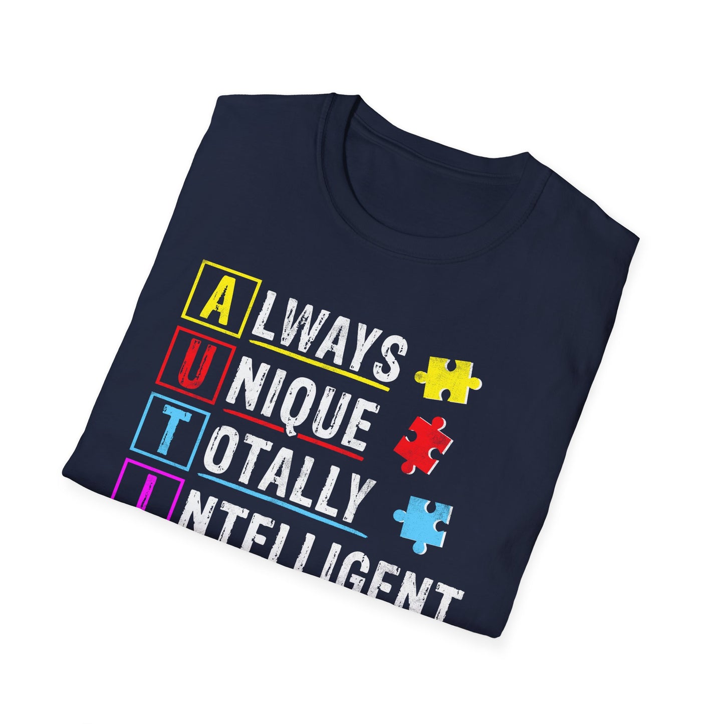 Unisex Autism Awareness T-Shirt, Softstyle Tee, Unique Gift for Awareness Events, Casual Wear, Comfortable Daily Shirt