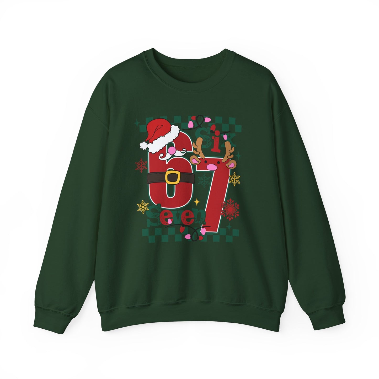 Festive Santa Crewneck Sweatshirt - Holiday Cheer