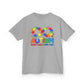 Colorful Autism Awareness Kids Tee, Bright Rainbow Tee, Support, Understand, Love, Gift for Autism Month, Kids Apparel
