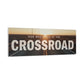 Crossroad Inspirational Canvas Print — “God Meets You at the Crossroad” Sunset Wall Art