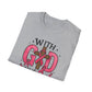 Inspirational Breast Cancer Awareness T-Shirt, Faith Shirt, God Shirt, Support Pink Ribbon, Softstyle Tee