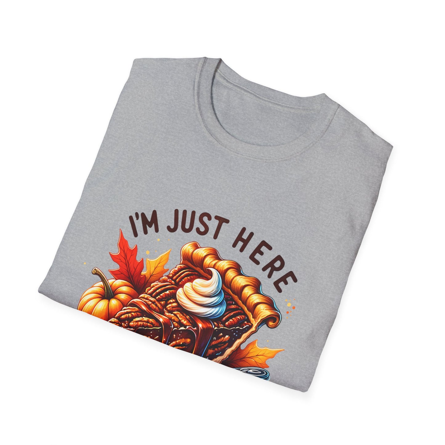 Thanksgiving Pie T-Shirt, Unisex Softstyle Shirt, Fall Holiday Apparel, Funny Thanksgiving Gift, Casual Everyday Wear