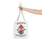 Holiday Snowman Tote Bag — “Bundle Up Buttercup” Christmas Market Tote