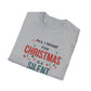 Christmas T-Shirt — "All I Want for Christmas is a Silent Night" Holiday Tee