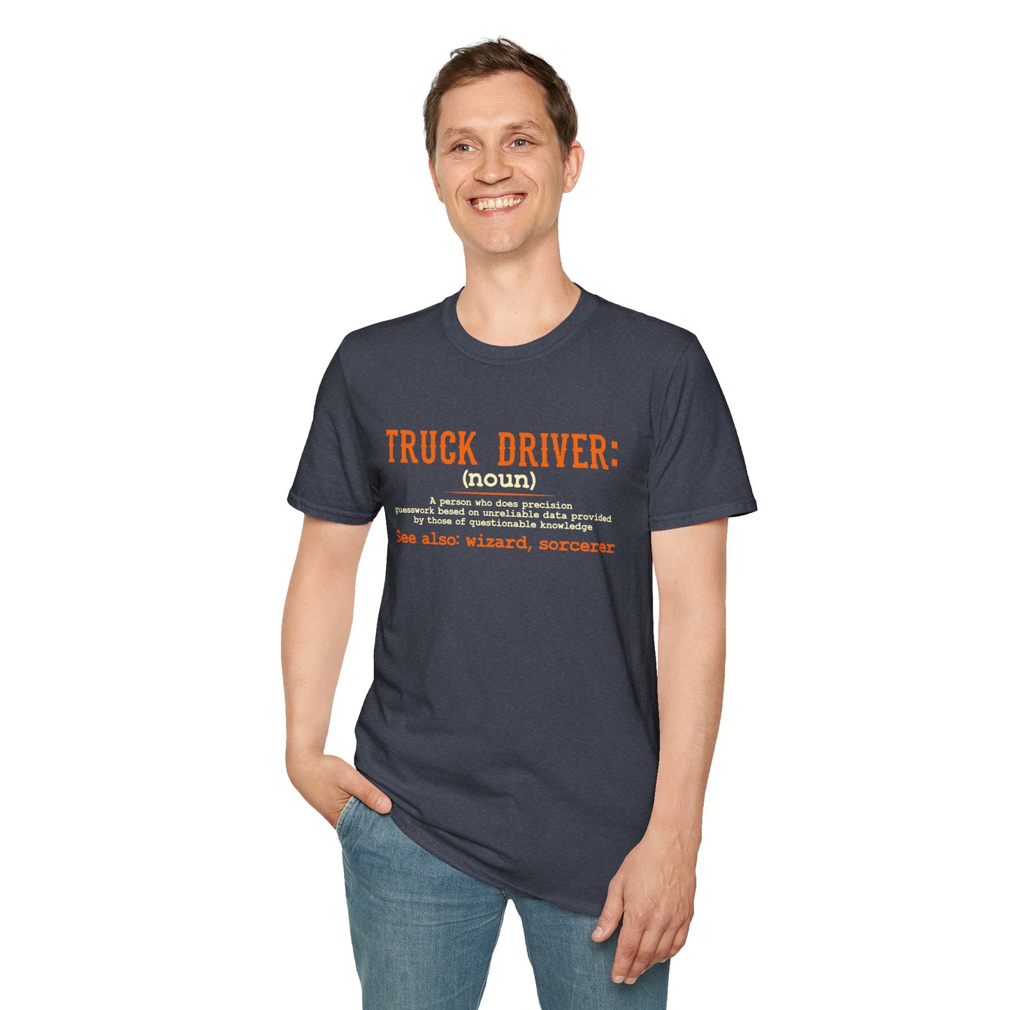 Truck Driver Definition T-Shirt | Funny Unisex Softstyle Tee for Truckers