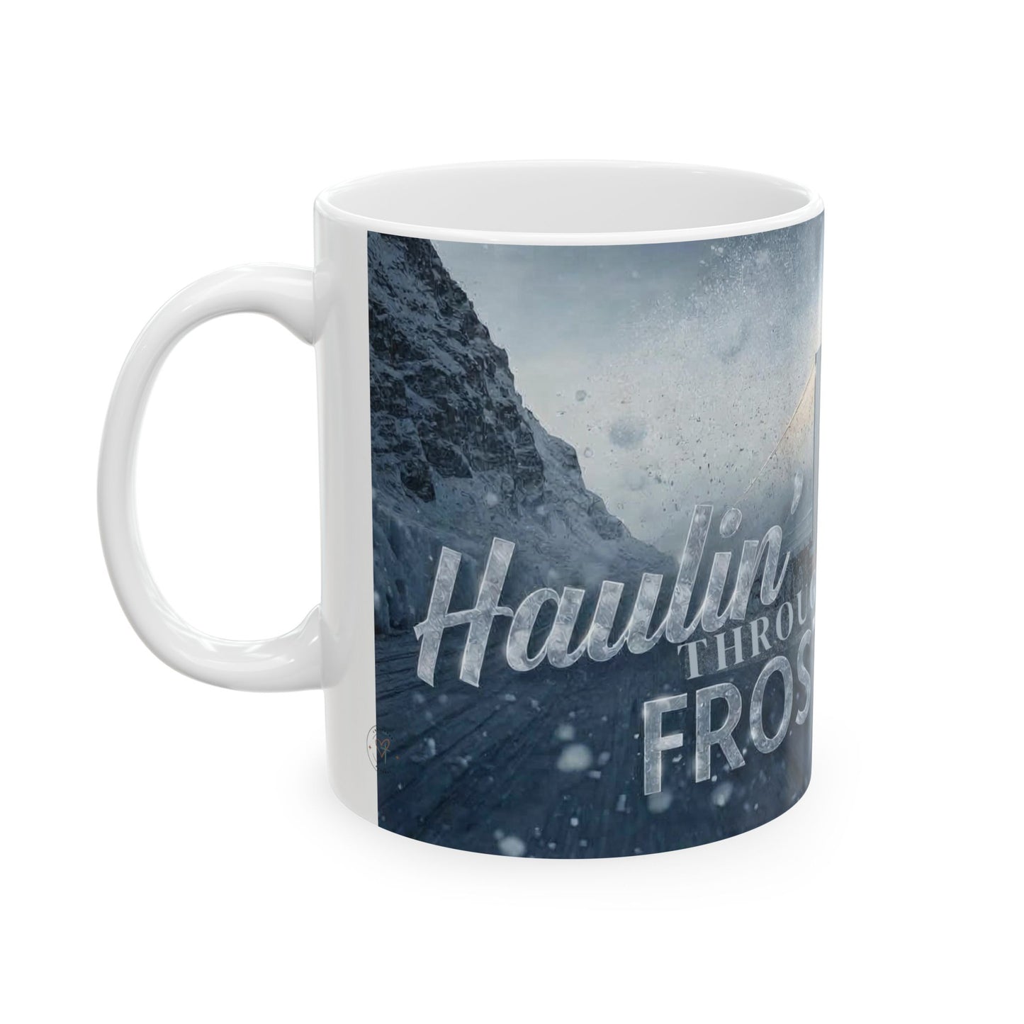 Winter Trucking Ceramic Mug