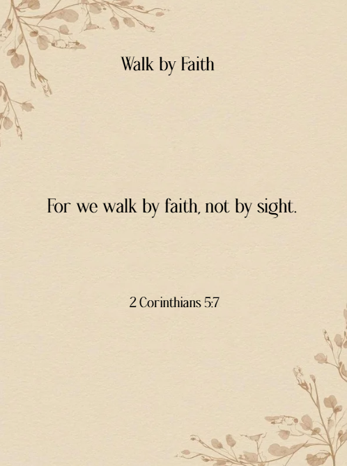 Walk by Faith Scripture Card Set